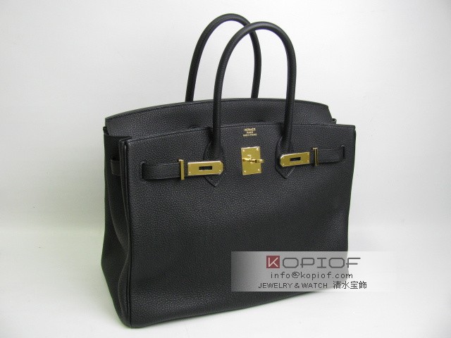 エルメス バーキン35ブラック(金具:ゴールド) her449